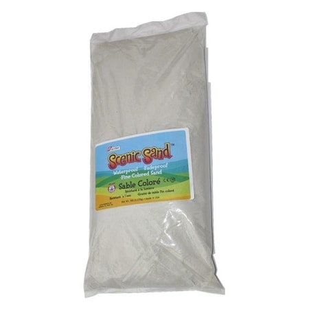 Scenic Sand Scenic Sand 4553 Activa 5 lbs Bag of Colored Sand; White 4553